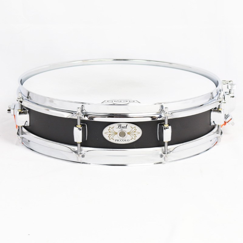 Pearl S1330B Steel Effect Piccolo Snare Drum 13×3 - Black Finishの画像